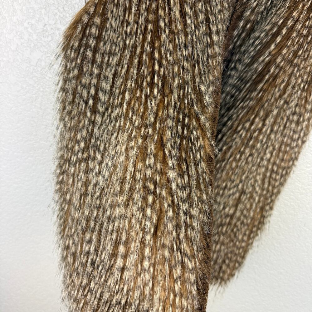Bambicore Faux Fur Knit Vest L Whimsical Boho Festival Nature Forestcore Fuzzy - Picture 5 of 10